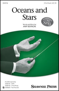 Oceans and Stars Three-Part Mixed choral sheet music cover Thumbnail